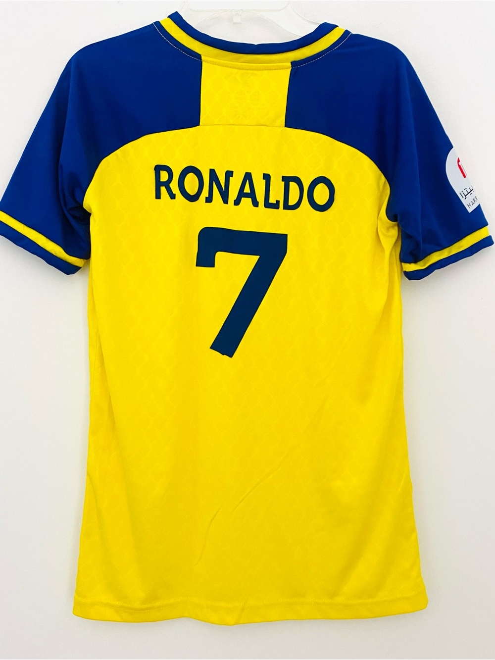 ⚽️BOYS Saudi Arabia “Ronaldo” Yellow Soccer Jersey SZ M (Youth)